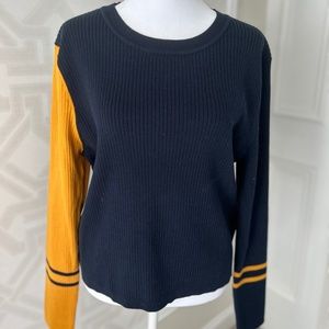 Tommy Hilfiger Blue & Yellow Knit Shirt size XL